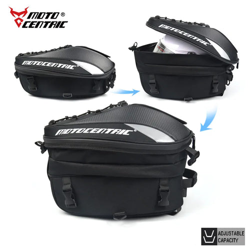 Bolsa trasera y mochila universal expandible y resistente al agua para moto
