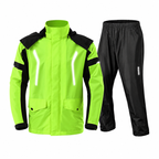 Modular Motorcycle Rain Suit, jacket with detachable hood and pants – main image