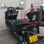 Respaldo para pasajero Zontes 150X – Vista lateral