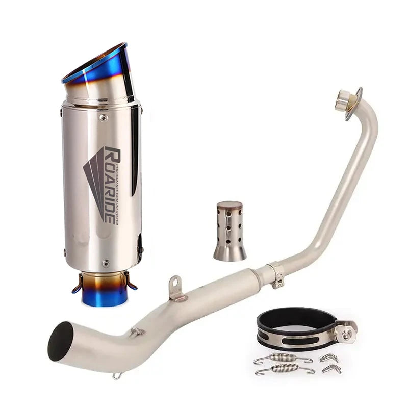 Zontes 125G1 125U1 Slip-On Exhaust – side view