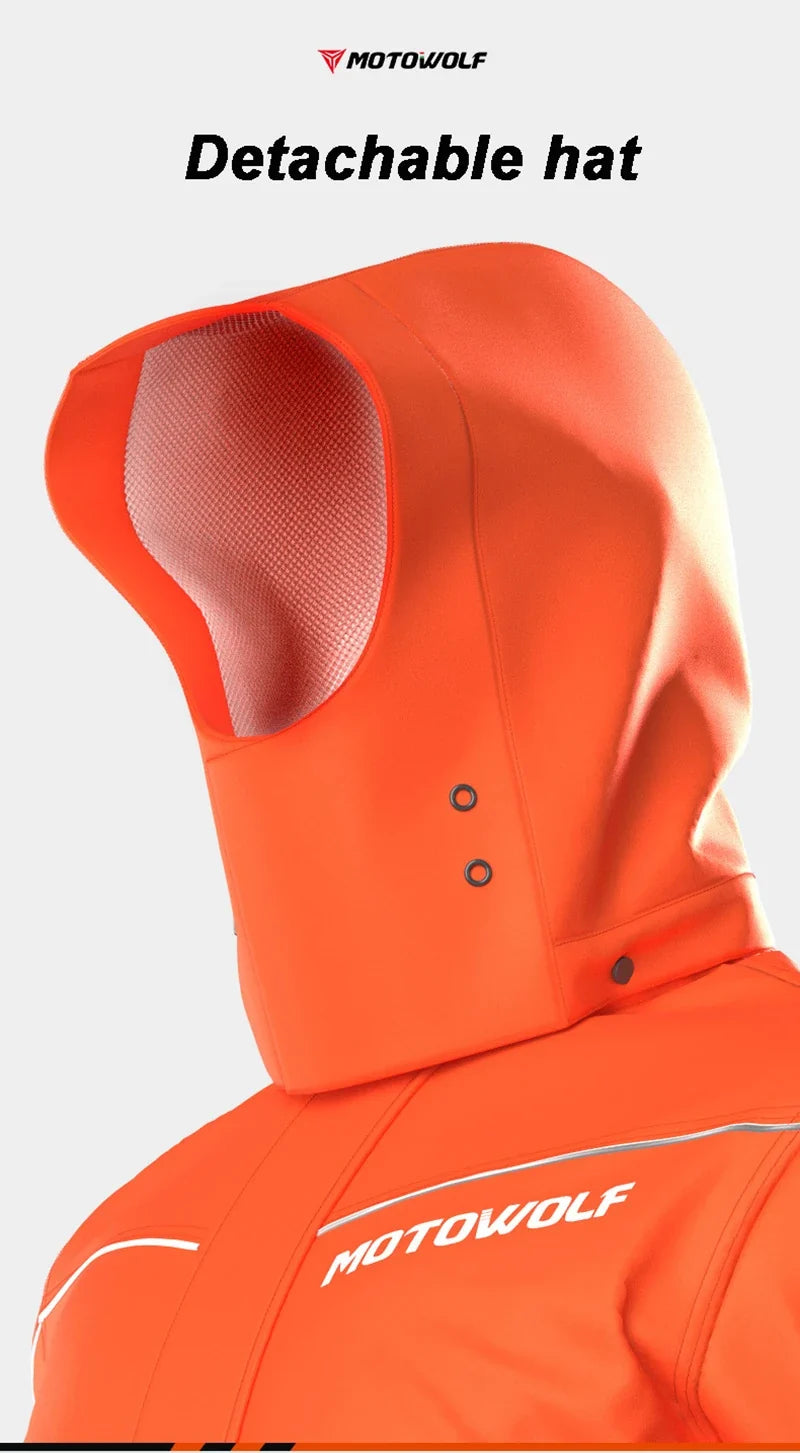 Capa de chuva para moto Lite Reflective, jaqueta e calça – Foto do produto 10