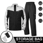 Modular Motorcycle Rain Suit, jacket with detachable hood and pants – product photo 25