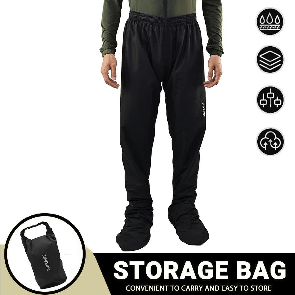 Modular Motorcycle Rain Suit, jacket with detachable hood and pants – product photo 22