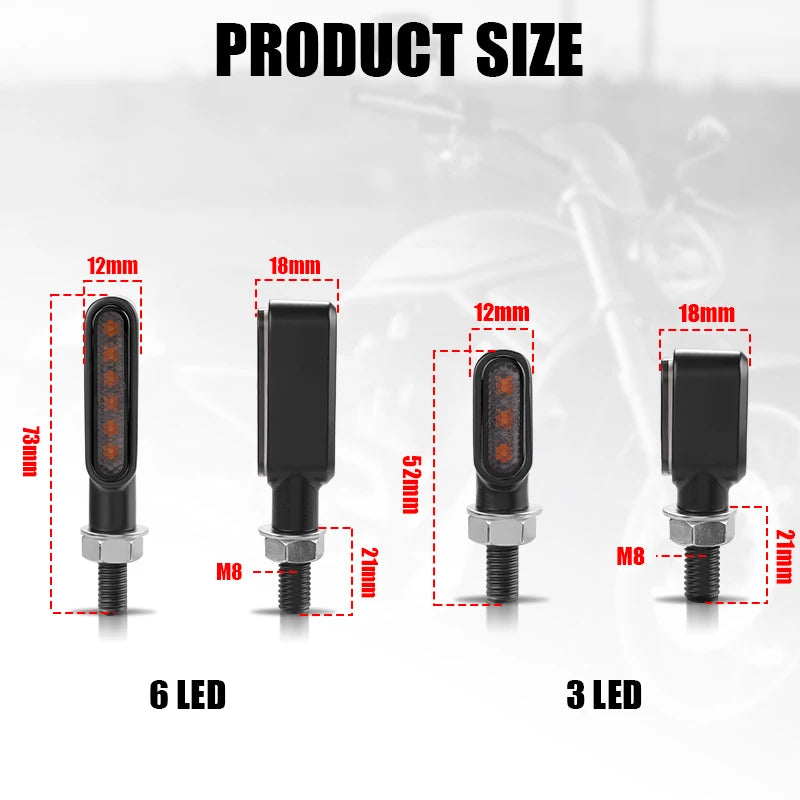 Mini intermitentes LED 8mm – Vista 4
