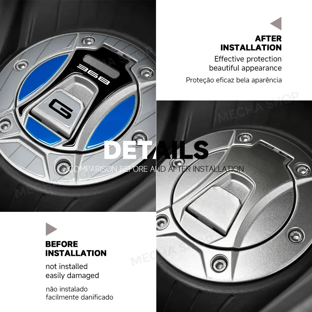 Zontes 368G Tankdeckel-Aufkleber-Set – Ansicht 4
