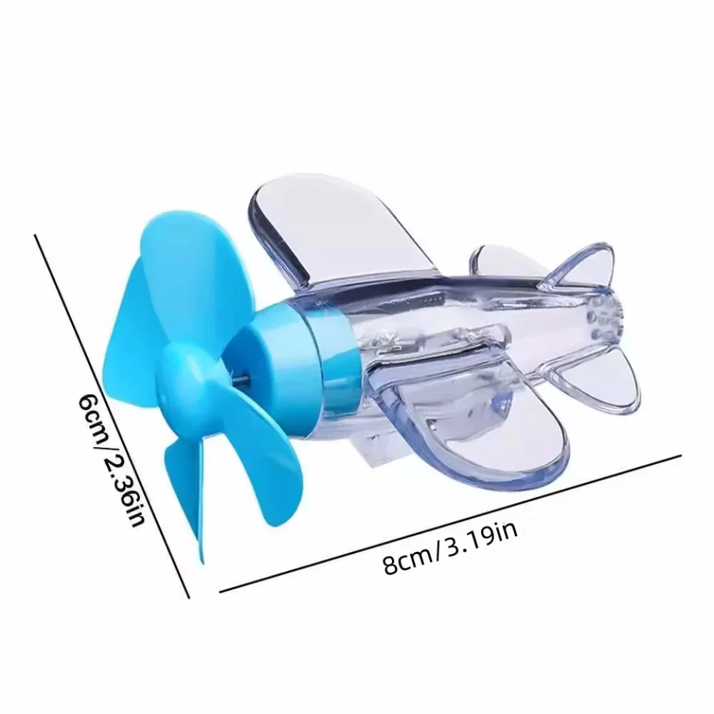 Aviãozinho decorativo eólico com LED – Transparente