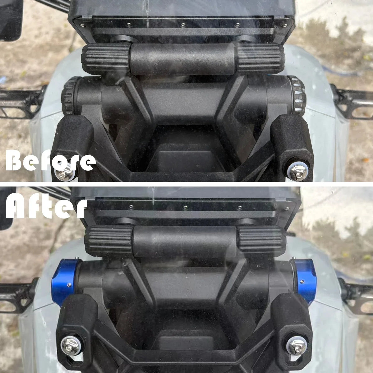 Zontes 368G Windschild-Schalterabdeckung & Hinterachskappe – Ansicht 3
