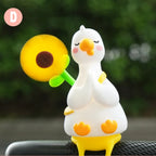 Decorazione girevole paperella e girasole – Bianco