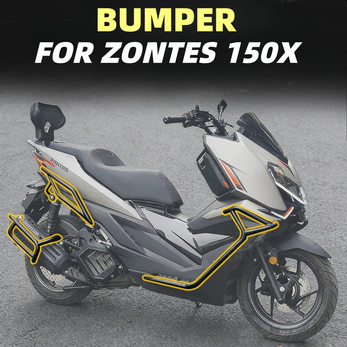 Κάγκελα προστασίας Zontes 150X – Κύρια όψη