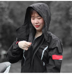 Modular Motorcycle Rain Suit, jacket with detachable hood and pants – product photo 16