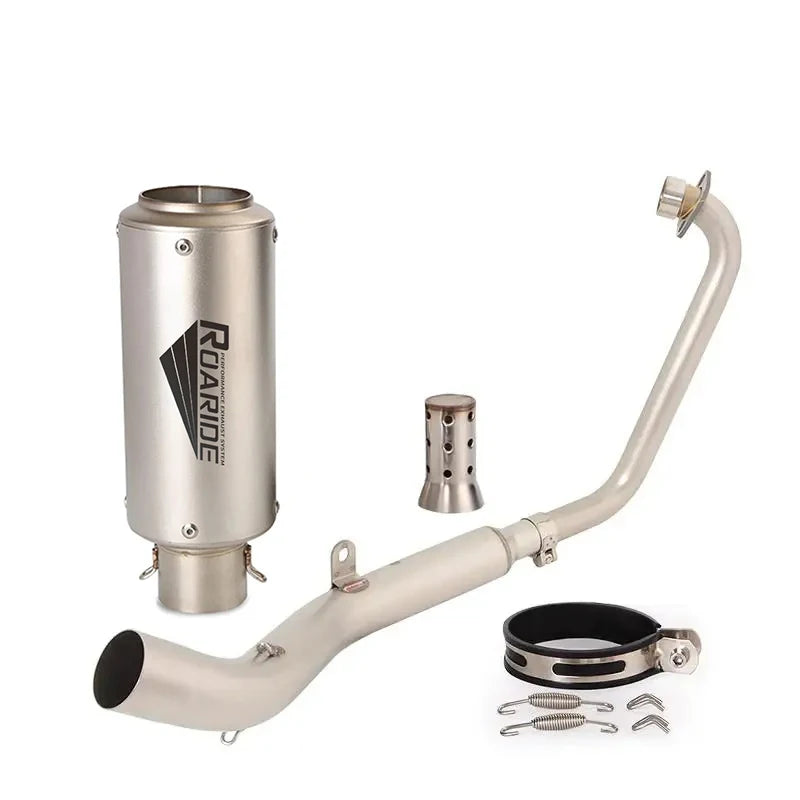 Zontes 125G1 125U1 Slip-On Exhaust – link pipe view