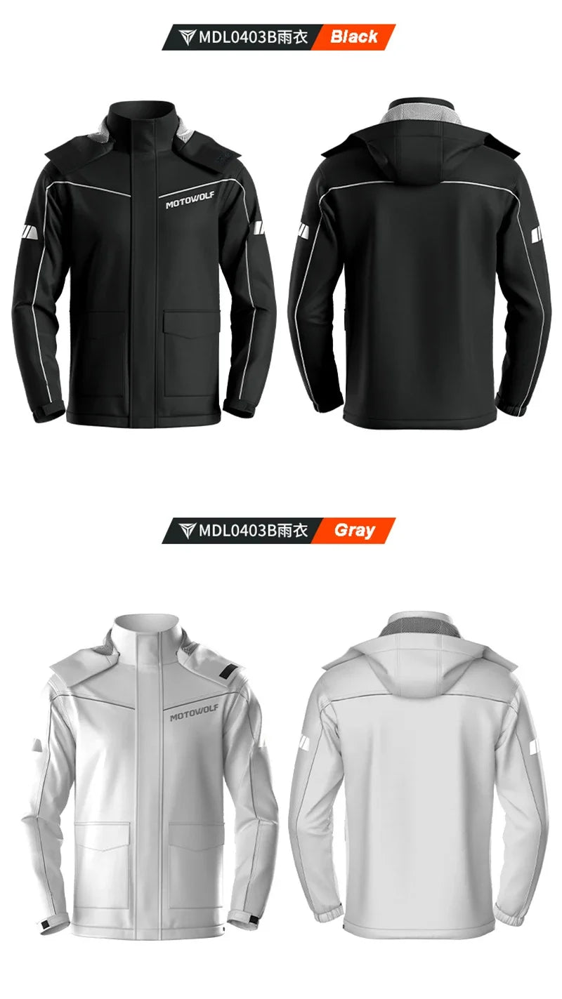 Capa de chuva para moto Lite Reflective, jaqueta e calça – Foto do produto 21