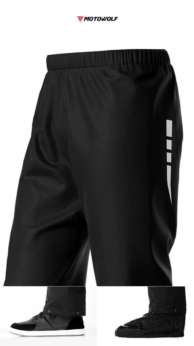 Capa de chuva para moto Lite Reflective, jaqueta e calça – Foto do produto 11
