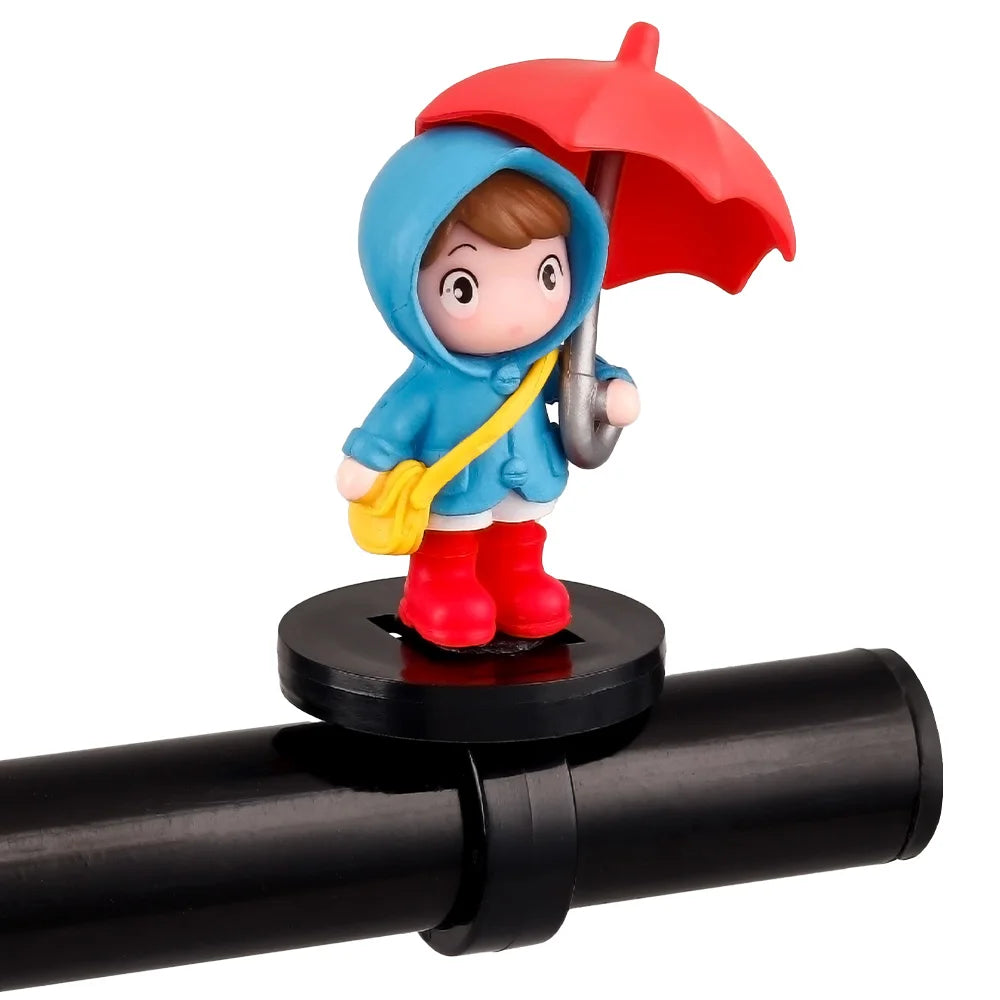 Menina com guarda-chuva decorativa – Opções de cor