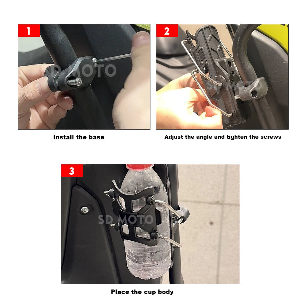 Porta-copo ajustável para moto – Vista 3
