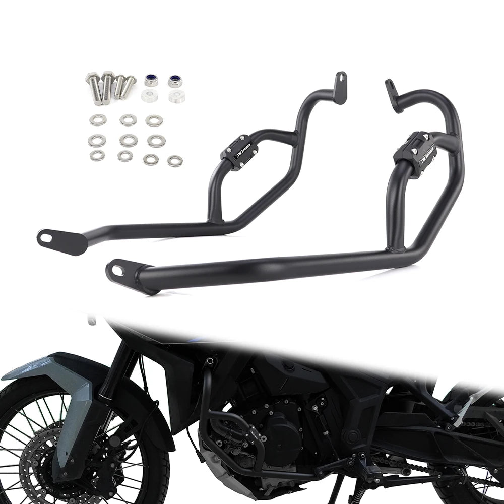 Zontes 703F Lower Engine Crash Bars – Main View