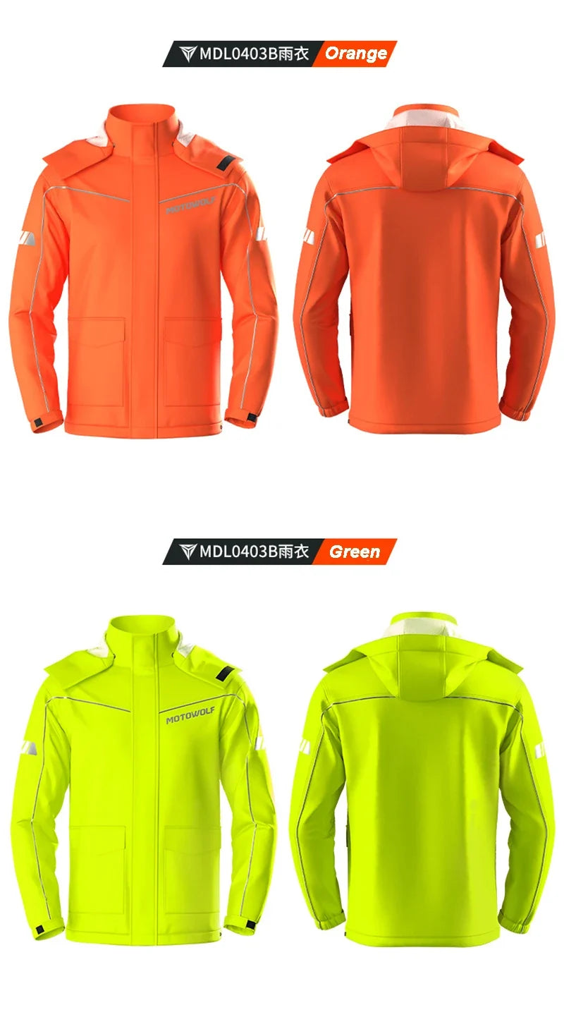 Capa de chuva para moto Lite Reflective, jaqueta e calça – Foto do produto 20