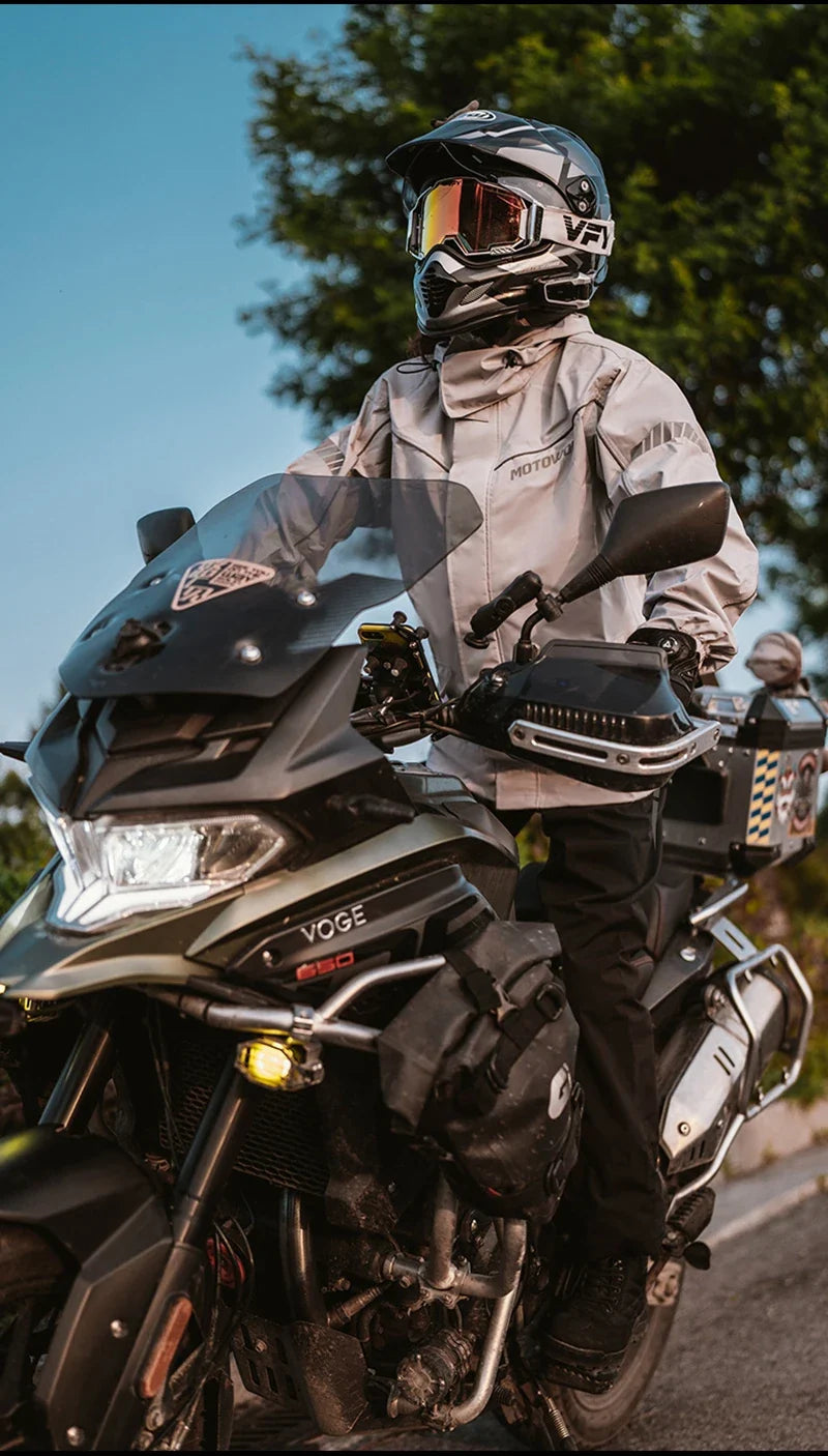 Capa de chuva para moto Lite Reflective, jaqueta e calça – Foto do produto 15