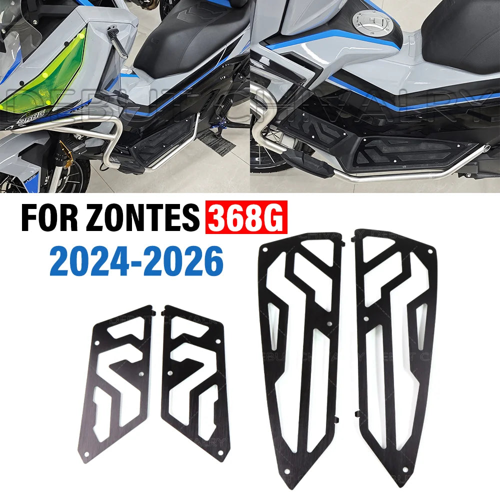 Placas reposapiés conductor Zontes 368G – Vista principal