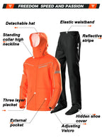 Capa de chuva para moto Lite Reflective, jaqueta e calça – Foto do produto 7