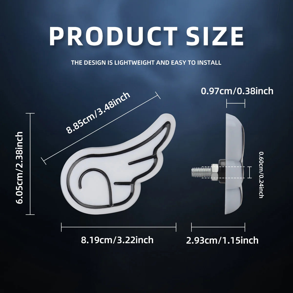Luzes LED asas de anjo olho de águia – Vista 2