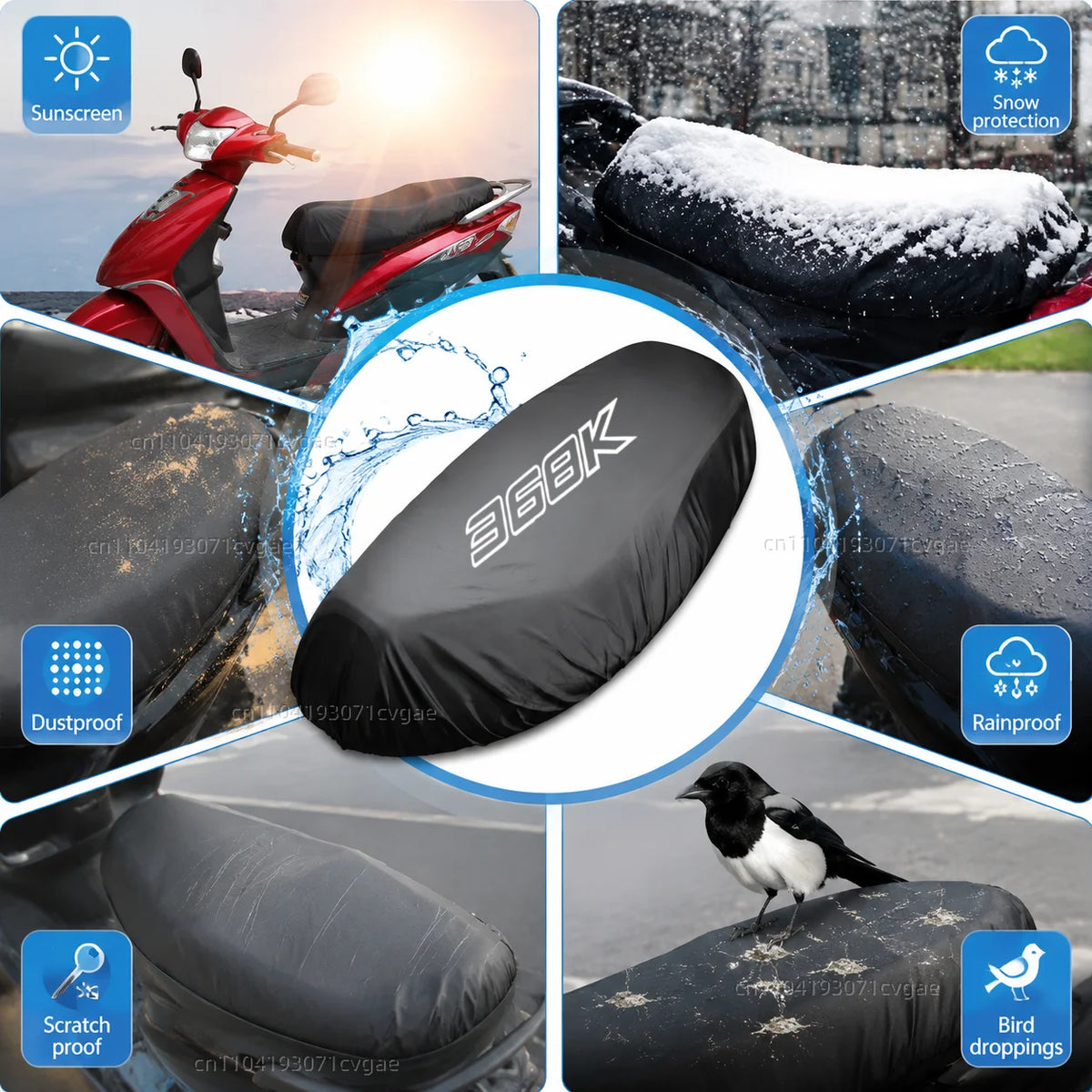 Capa de banco Zontes 368G 368K 368E 400G – Vista 6