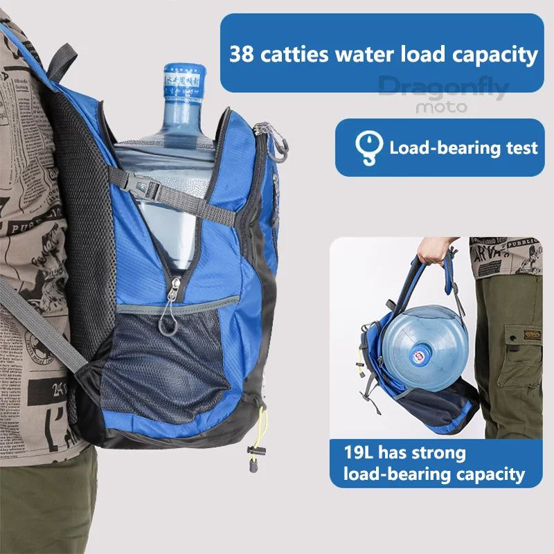 40L Motorcycle Backpack with Zontes Logo – View 2