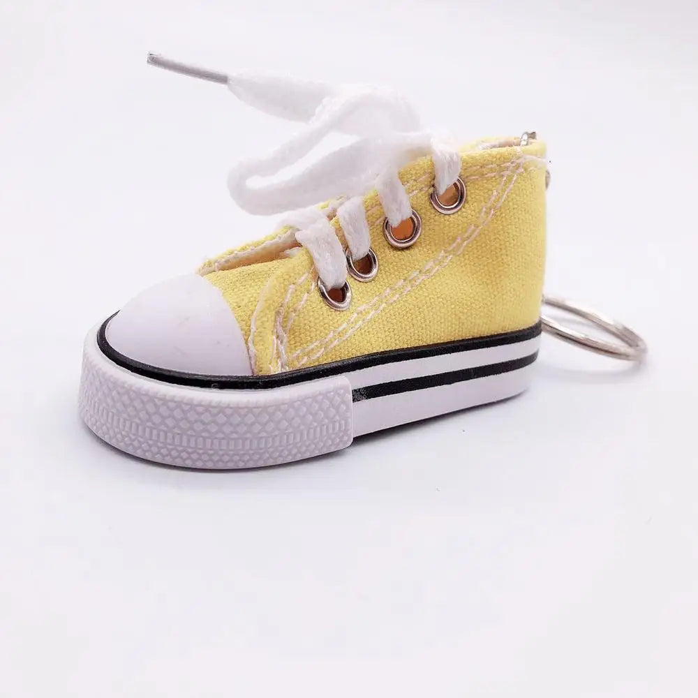 Mini tênis decorativo para descanso lateral e chaveiro – Dimensões