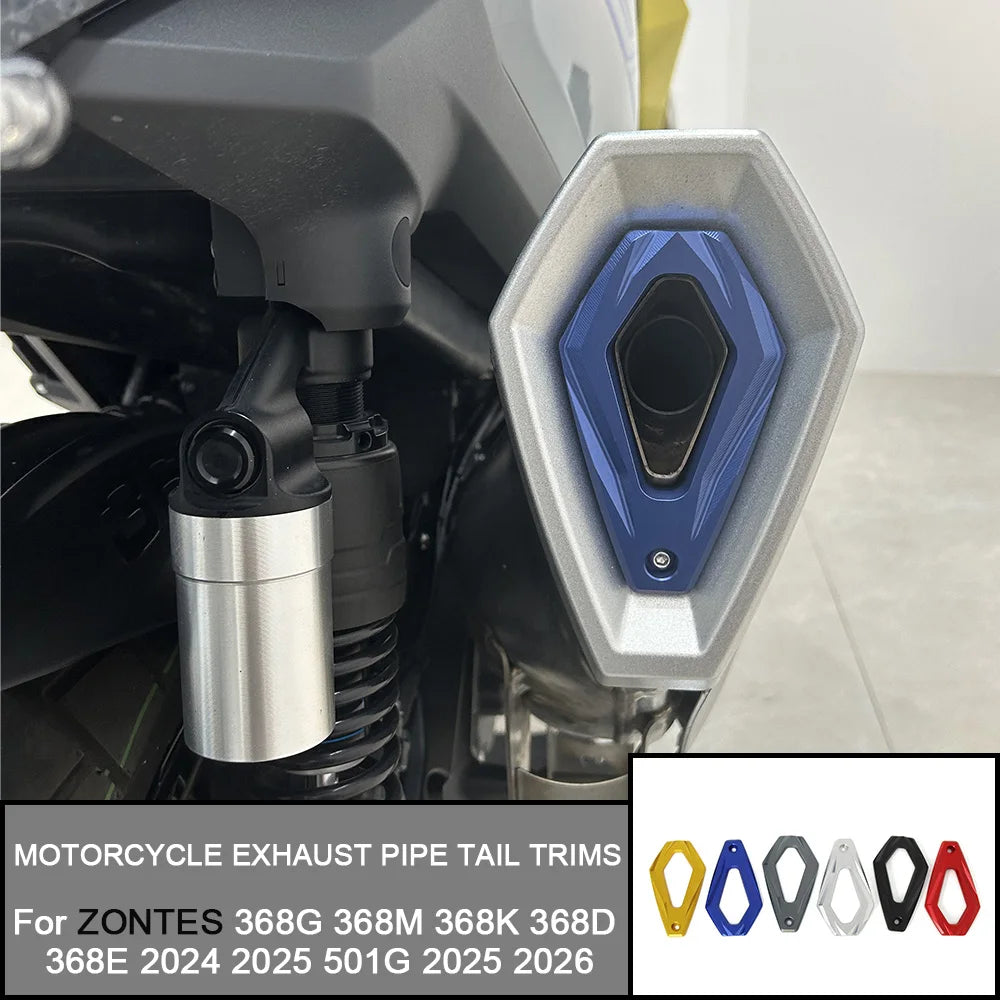 Zontes 368G 501G Exhaust Tip Trim – color options